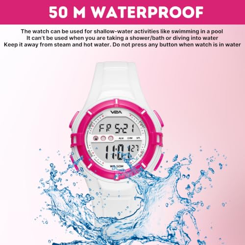 Image of V2A Kids Watch - Waterproof Multi-Functional Digital Sports Watch for Ages 5-13, 30M Water Resistance, Gift for 5-10 Year Olds