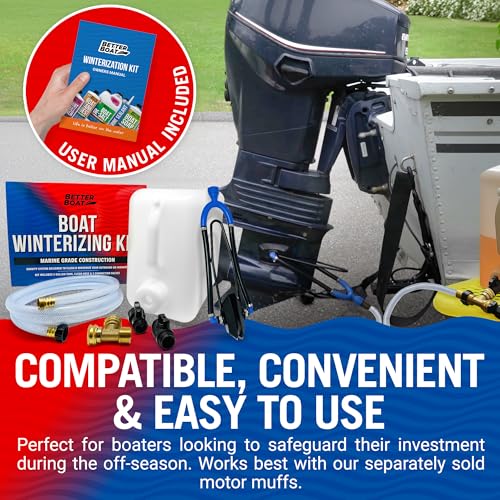Image of Boat Winterizing Kit and RV Winterizing Kit, 5-Gallon Antifreeze Tank | Hose and Adapters, for Marine Engines, Outboard Motors, RVs, Campers, and Winterization Flushing