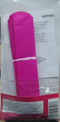 Miniatura 4 de Unique Industries, decoración de pompones de papel de seda, 16.0in, suministros para fiestas - amarillo neón