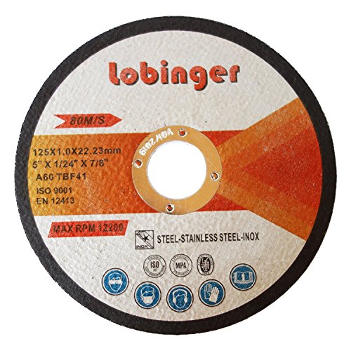 100 X lobinger® mola Dischi flex 125 mm x 1 mm