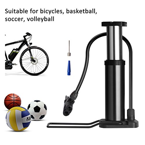 image for Helnm Bike Pump -Mini Bike Floor Pump Foot Activated Bicycle Pump Port