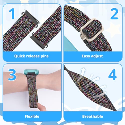 LETOID 3 Pack Correas Elásticas para Reloj 20mm miniatura 5