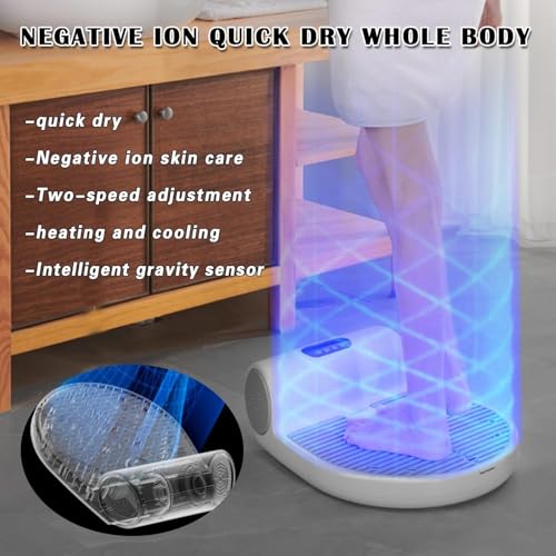 Secador de pelo ajustable con máquina de secado corporal e iones para baño 6