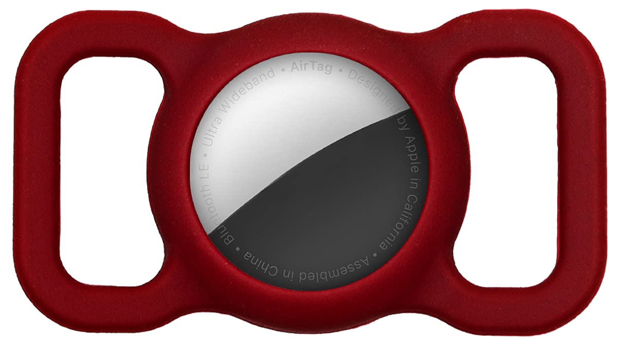 Sichy Llaveros AirTag Funda Protectora, Airtag Funda Protectora,Airtag-Collar de Perro Funda Protectora de Silicona para el Collar de Perro y Gato de Apple airtag GPS Finder
