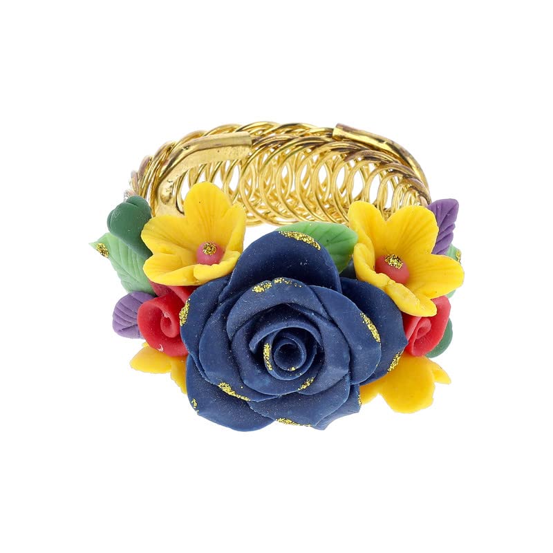 YOU & YOURS Saree Pin Handmade Artificial flowers Jewelry ( Combo of 2 ) For Women