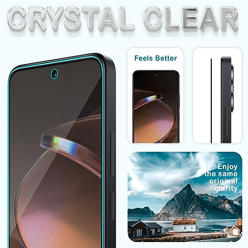 Image of FIRST MART Tempered Glass for Poco M6 Pro, Redmi 13 Prime Edition & Redmi 12, 9H Full-Glue Screen Protector, 3D Edge-to-Edge, HD Clear, Oleophobic, Case-Friendly, Black, Pack of 1