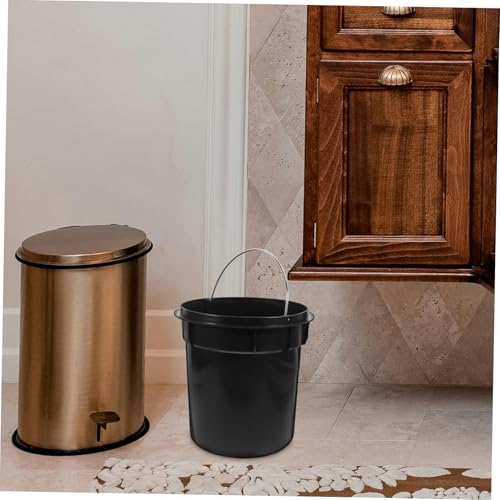 Bote de basura portátil de plástico 5L OUNONA miniatura 6