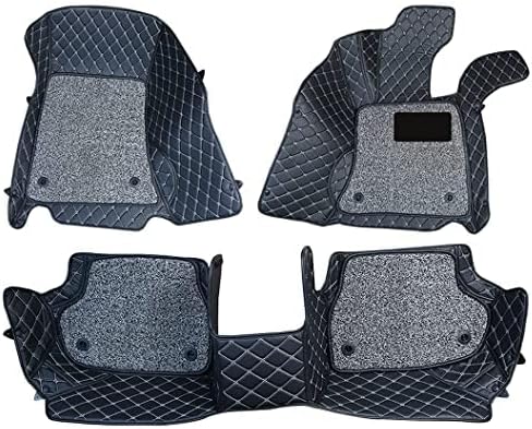 Car Foot Mats for Mercedes Benz GLA-Class Model 2014-2020 7D PRIME |7-Layer Protection | Diamond Cut Stitching | Premium PU Leather | Full Coverage | Anti-Skid | Heel Pad | Stylish Car Accessorie interior (Black)