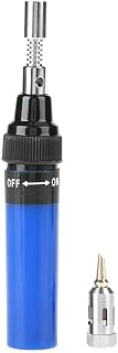 Cordless Butane Gas Blow Torch Soldering Iron Gun Welding Pen Tool 1300 for Electronics Precision Soldering(Blue)