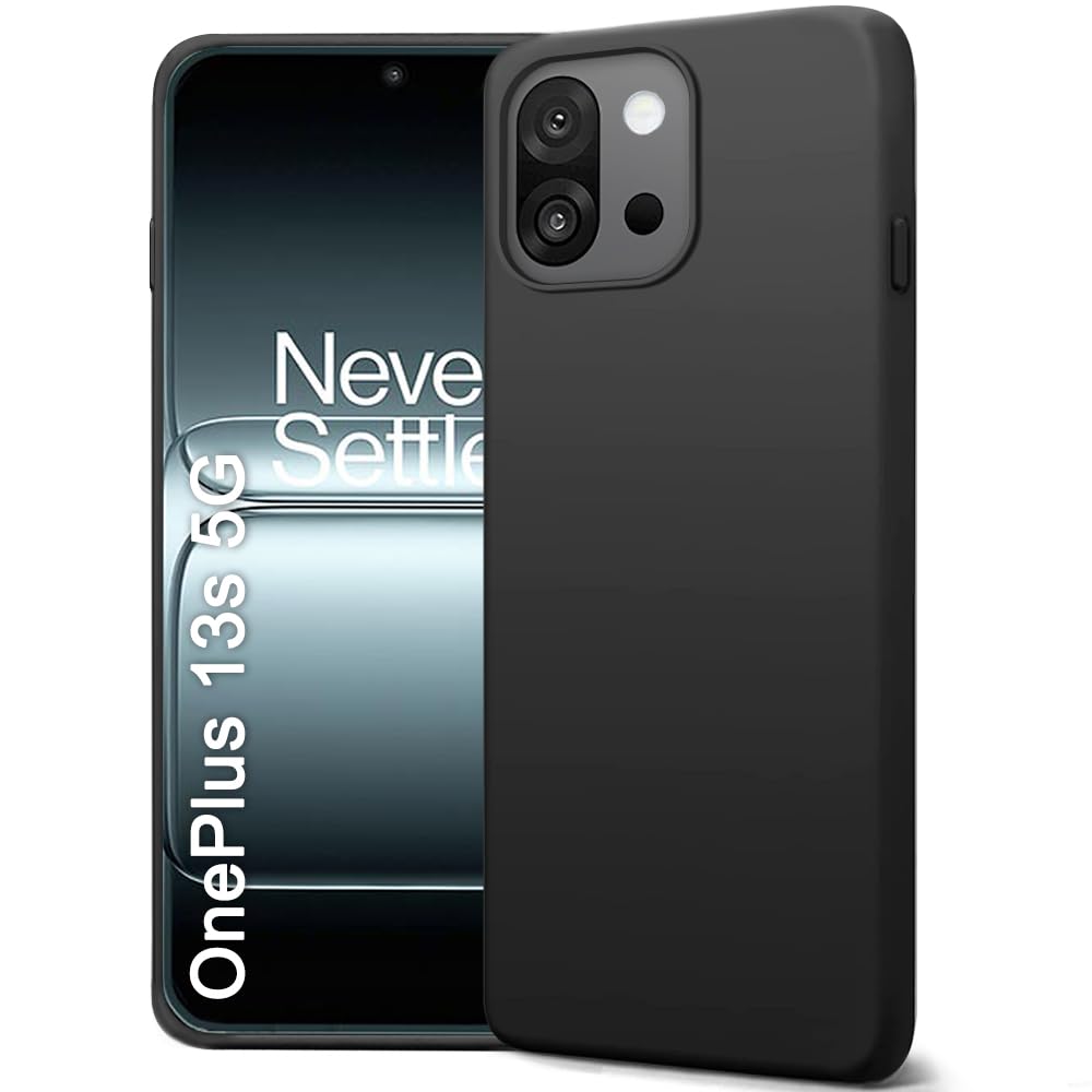 TheGiftKart Genuine Liquid Silicone Back Cover Case for OnePlus 13s 5G | Soft Micro-Fibre Lining Inside | Camera Protection Bump | Shockproof Back Cover Case for OnePlus 13s 5G (Silicone, Black) TheGiftKart Genuine Liquid Silicone Back Cover Case for OnePlus 13s 5G | Soft Micro-Fibre Lining Inside | Camera Protection Bump | Shockproof Back Cover Case for OnePlus 13s 5G (Silicone, Black)