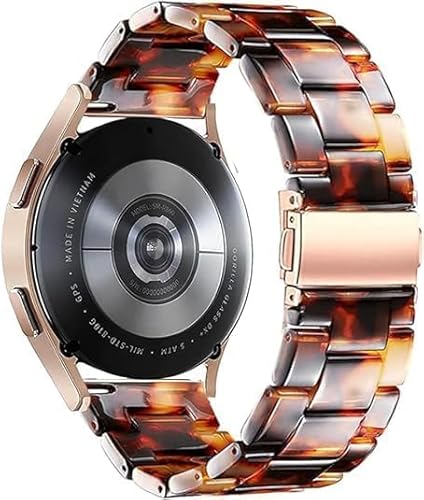 Omter Quick Release Watch Resin Band 22mm 20mm 18mm,Women Men Wacth Bands Compatible with Samsung Galaxy Watch/Huawei Watch/Amazfit Stratos/Garmin Watch/Asus Zenwatch 2 (Tortoise-Tone, 22mm)