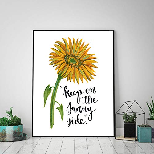 Cita Carteles e impresiones nórdicos de girasol sobre lienzo de 20x30cm