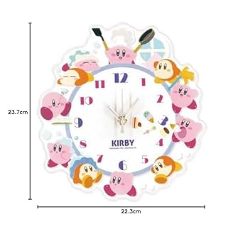 星のカービィ　ウォールクロック　ワープスター 星のカービィ アクリル壁掛け時計 ワープスター クロック