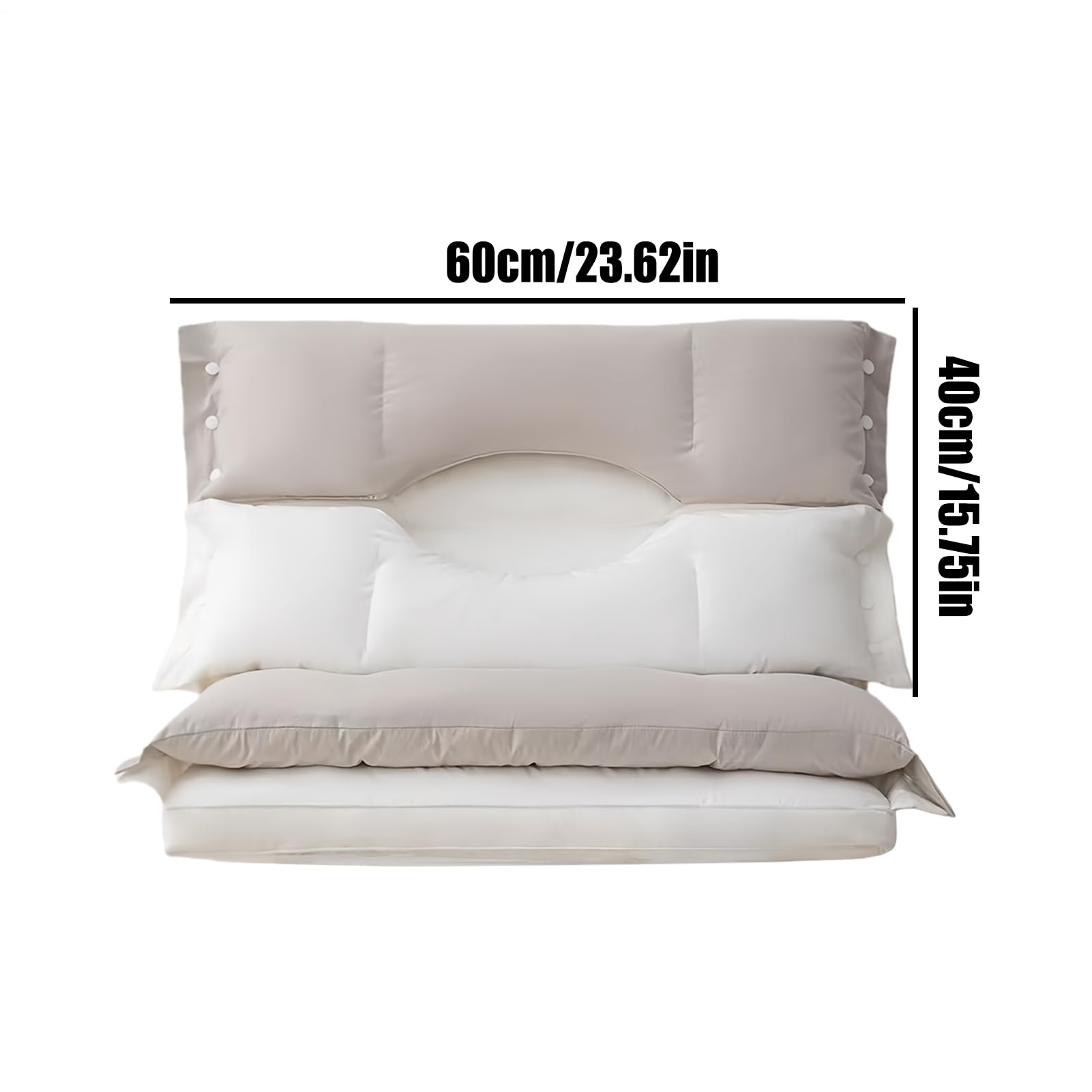 Cuscino per Ergonomico e Traspirante | Cuscino Per Il Sonno Su Fianco E Schiena A Doppio per Anziani, Adulti, Donne, Uomini, Hotel, Viaggio, Divano, Dormitorio,