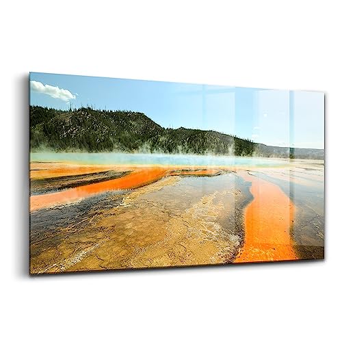 Peinture murale verre Wallfluent 100x50cm tableau anti-humidité pour salon