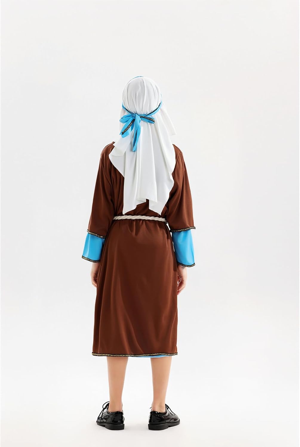 Boys Saint Joseph Costume Shepherd Cosplay Outfit for Kids Nativity Costume Middle East Biblical Times Tunic Robe