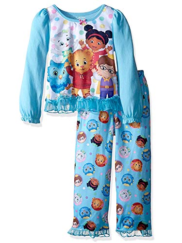 Daniel Tiger Toddler Girls Long Sleeve Poly Pajama Set (4T, Blue/Multi) KY182523DA 0