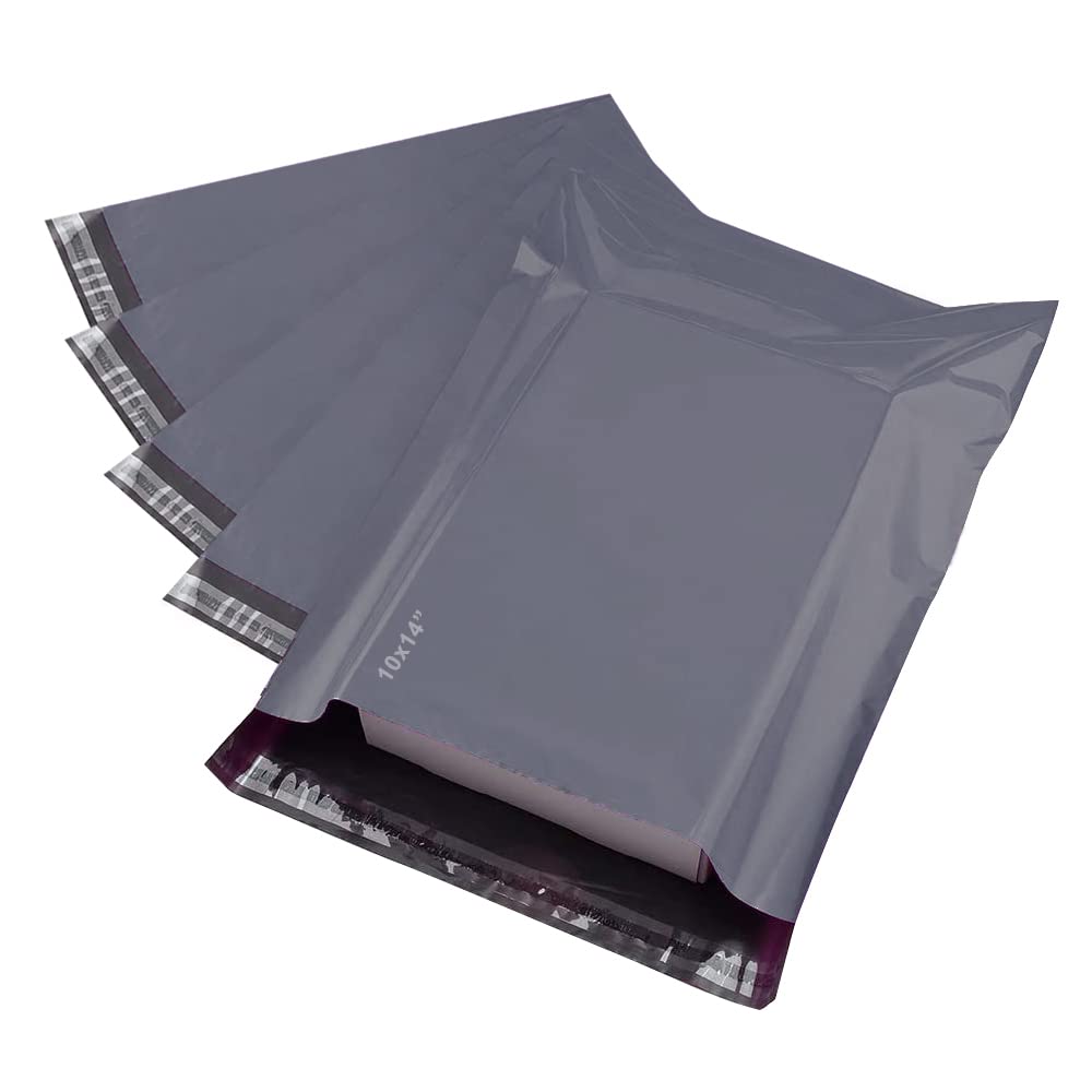 Pack of 1000 Grey Parcel Bag (10x14") Waterproof Self Seal Mailing Bag #L1034-1000