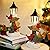 Glintoper 2 Pack Christmas Lighted Table Decorations, Tabletop Figurine, Battery Operated (Red Cardinal)