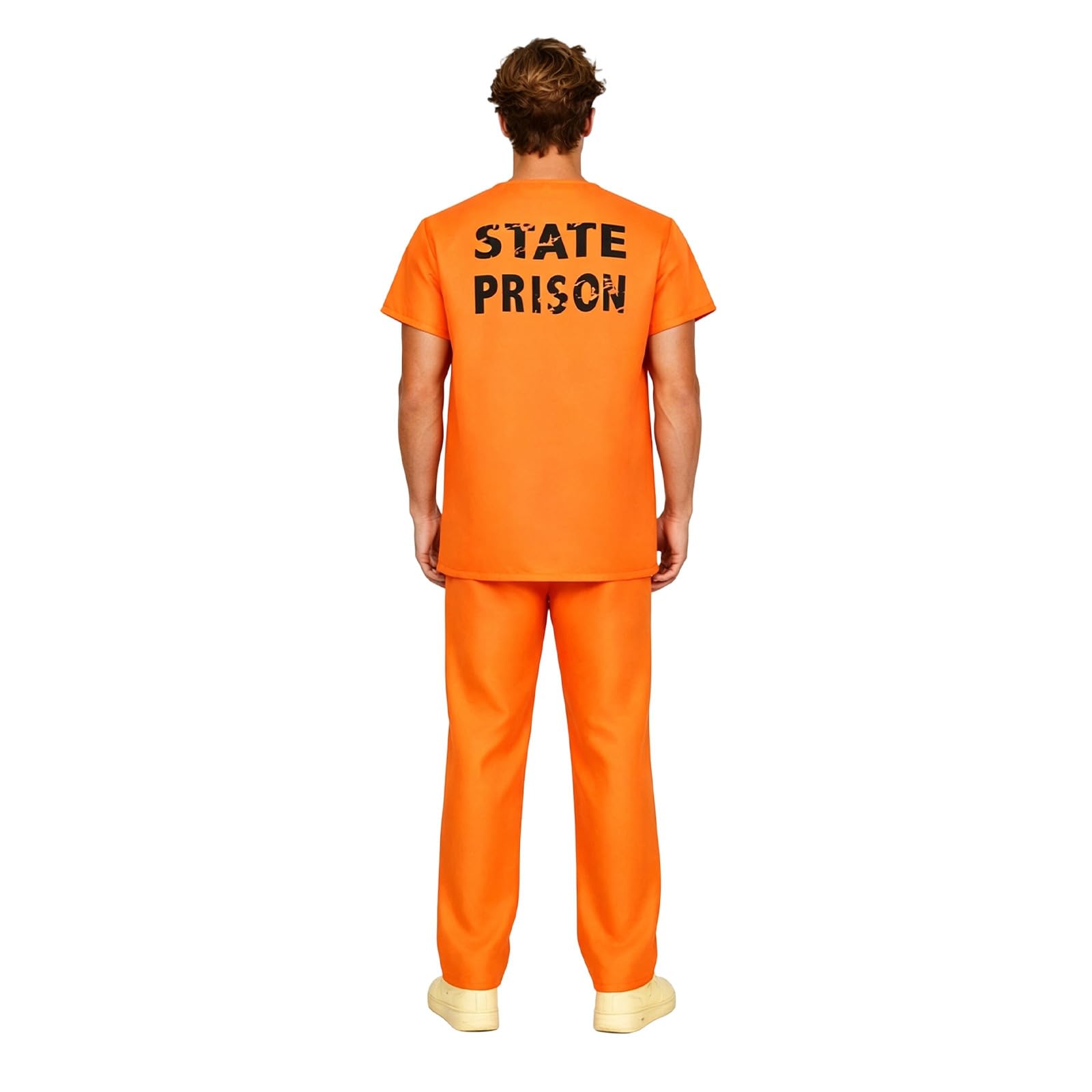 Adult Men's Orange Prison Jumpsuit - Image 5