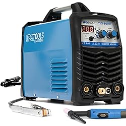Ventilador Tiga IPOTOOLS TIG-200R WIG - Máquina de soldar DC - TIG WIG 200 Amplificadores Inverter Digital Inverter Máquina de Soldar, Inversor con Pantalla Digital, Encendido RF, MMA, IGBT, 7 años de garantía
