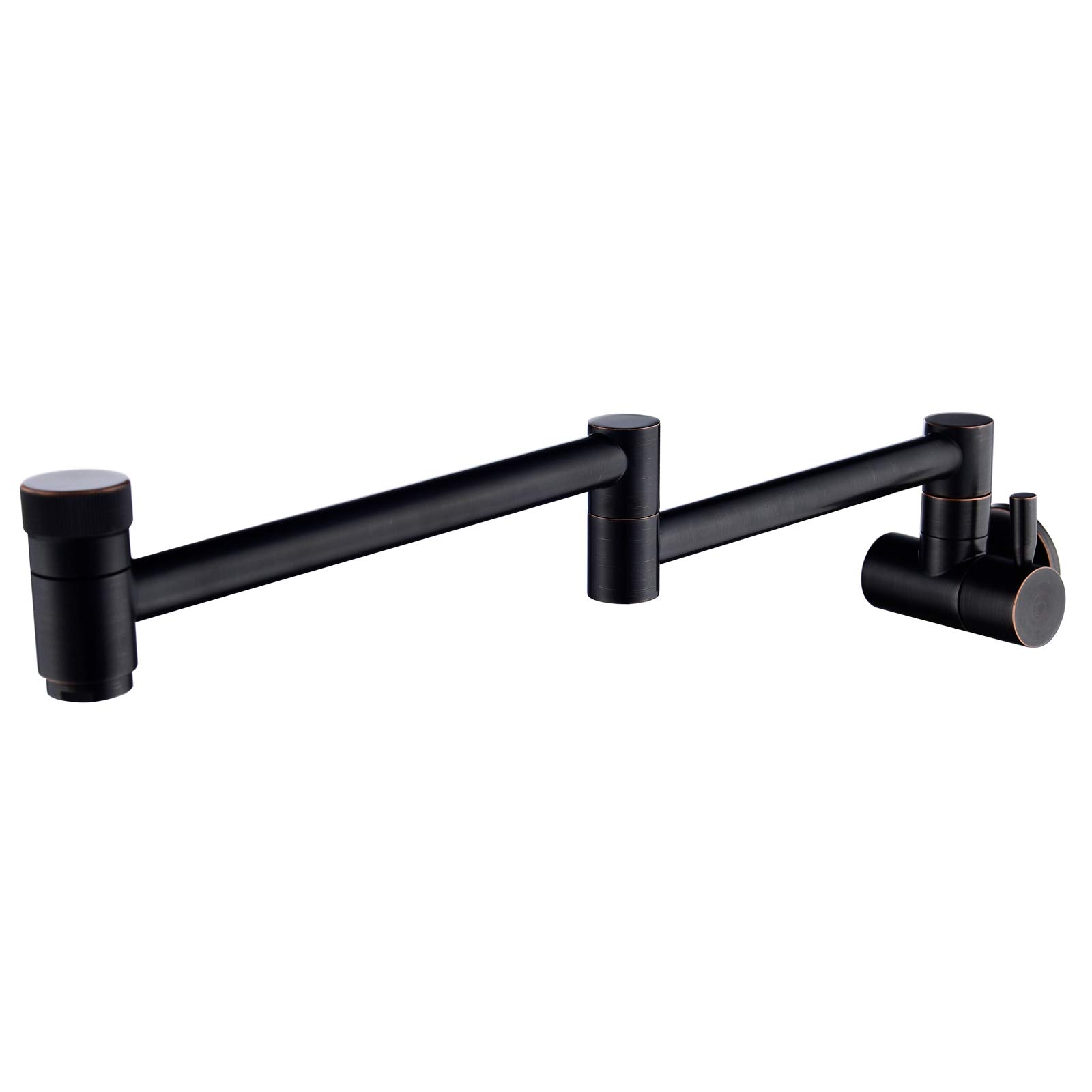 Yjyjy Orb Faucet Brass Pot Filler Faucet Single Cold Water Kitchen Faucet Commercial Kitchen Sink Tap Folding Stretchable Double Joint Swing Arms Single Hole Two Handles Wall Mount Sink Faucet Econ Thriving Tap