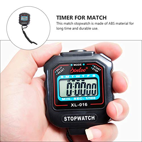 BESPORTBLE Cronômetro digital cronômetro grande visor impermeável resistente à poeira cronômetro tem