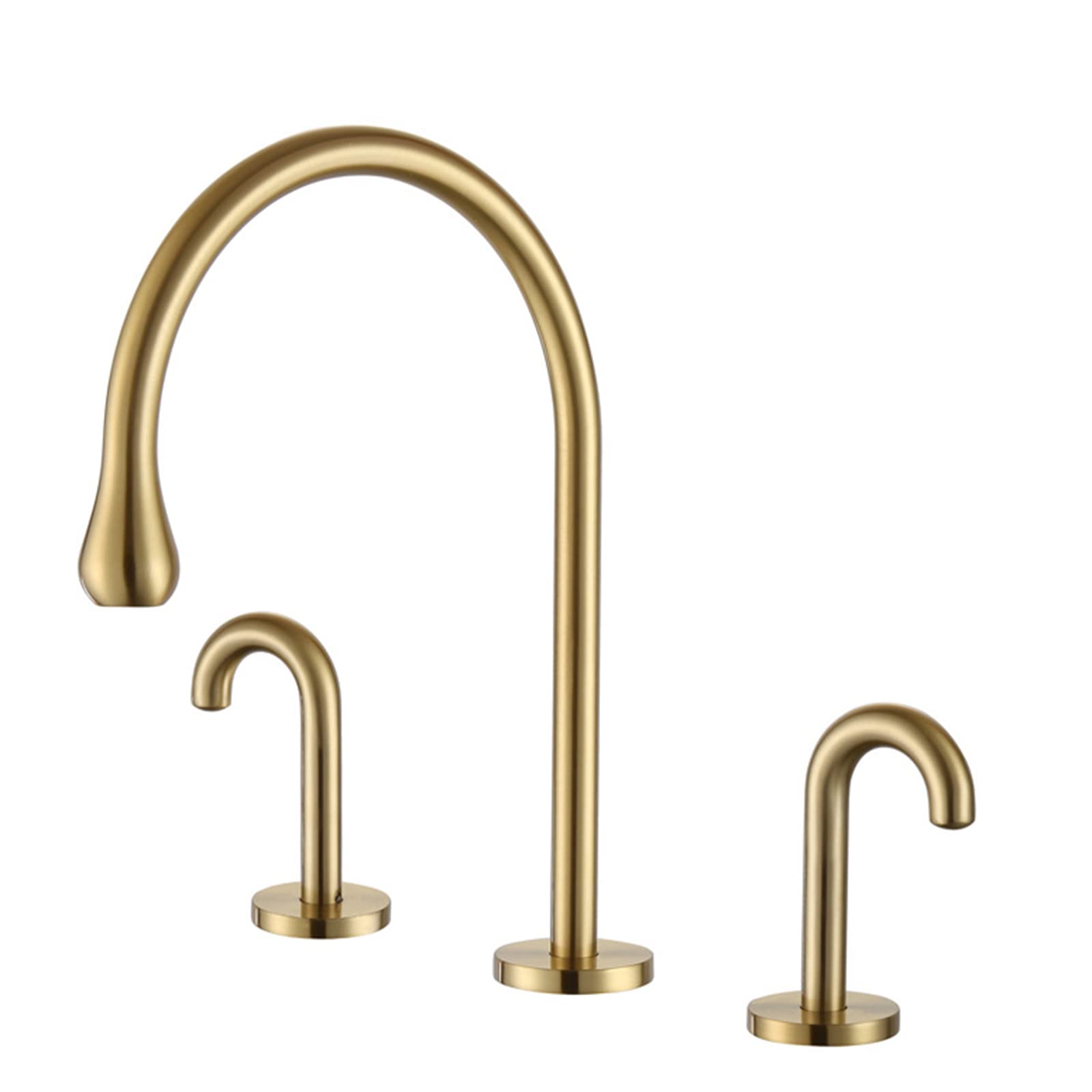 Robinet de lavabo salle de bains 3 trous pour vasque - 6