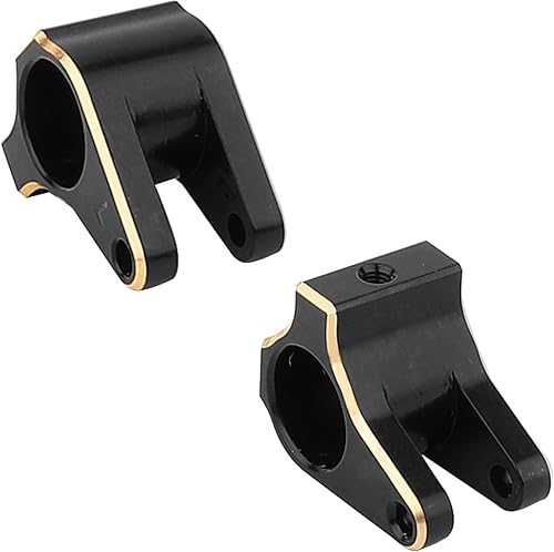 Soporte de enlace de eje trasero de latón negro para Axial SCX10 PRO 110 RC Crawler pieza de actualización de coche, 2 piezas (montaje de enlace