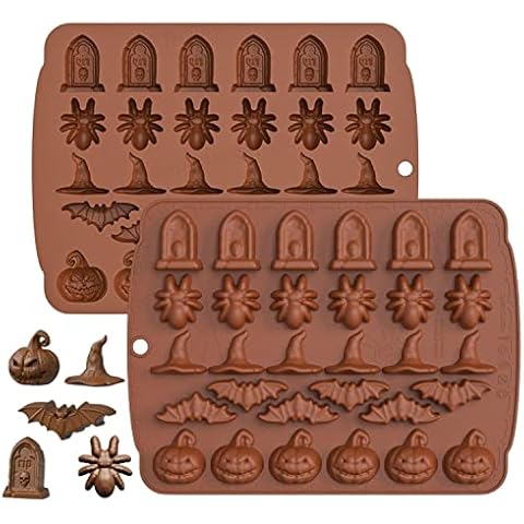 Keepaty Halloween Silicone Chocolate Mould Set Cover