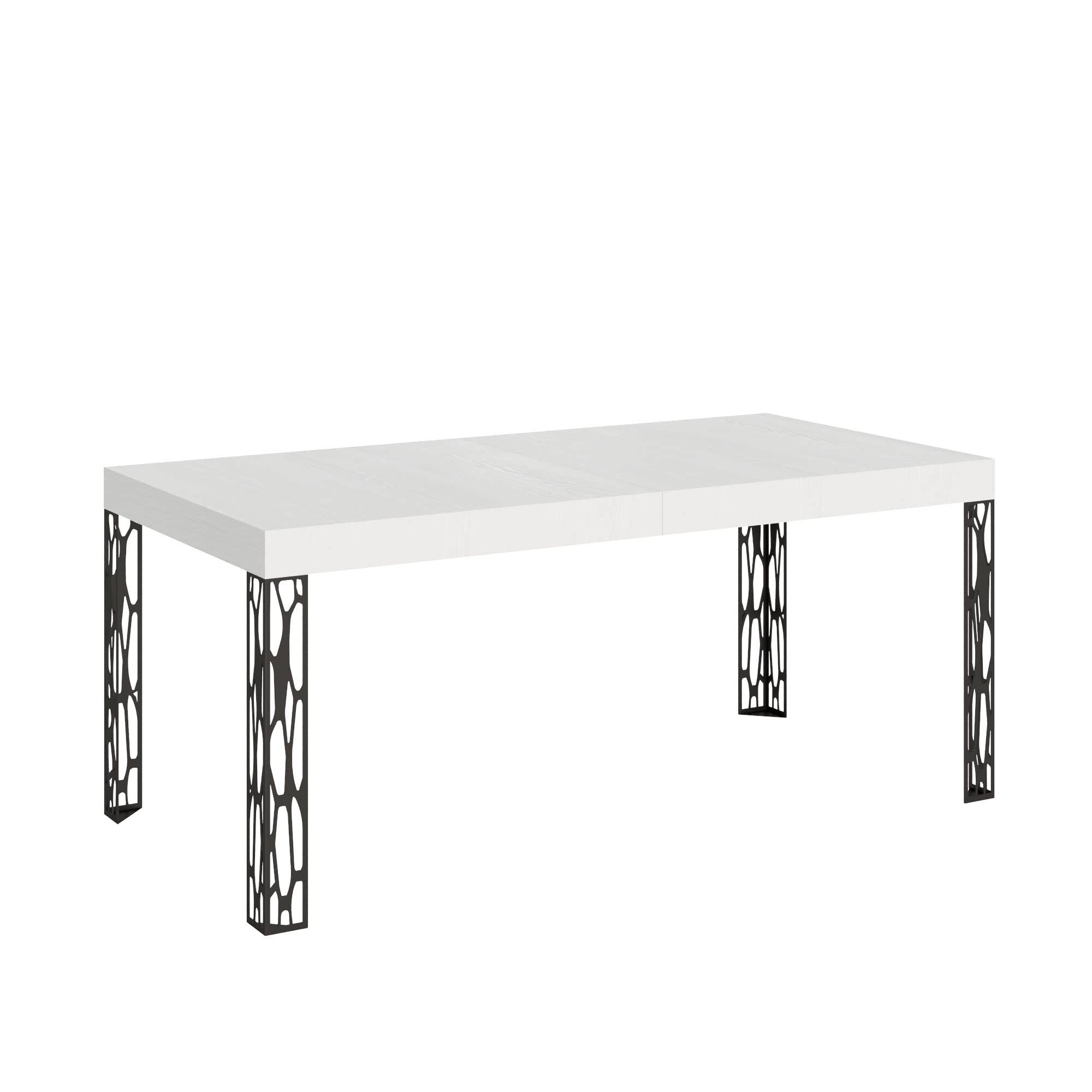 Itamoby, Table extensible Ghibli 90 x 200/304 cm effet blanc frêne