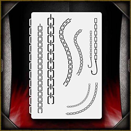 Chains AirSick Airbrush Stencil Template