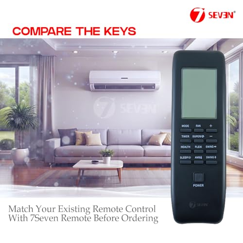 Image of 7SEVEN Compatible of IFB Ac Remote Convertible 8-in-1 Split Inverter 7 Stage Air Treatment with Wi-Fi Remote Control, Ensure Each Key Function Match and Genuine Remotes Should Replicate Exactly