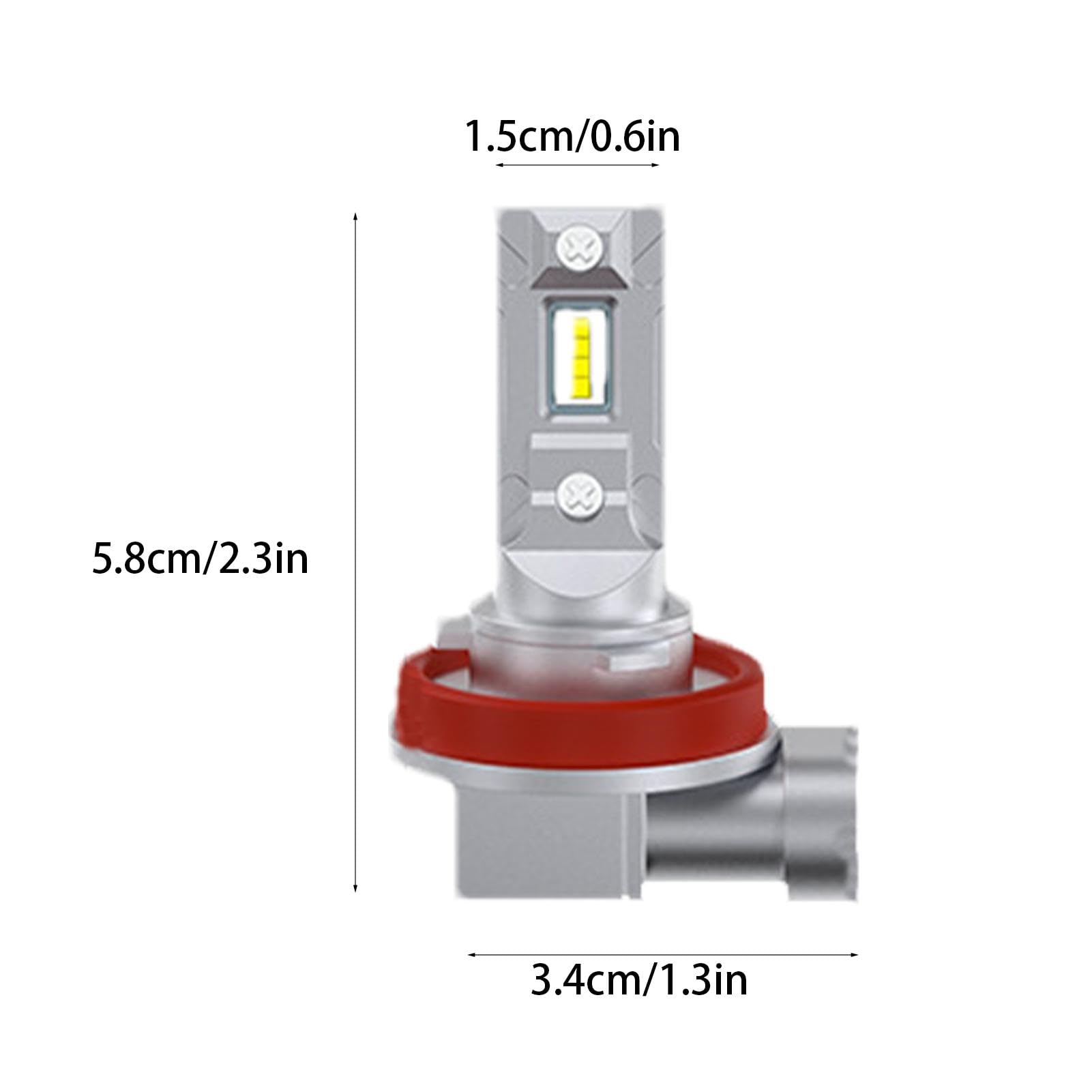 Generico Lampadina fendinebbia H8, faro LED H8 | Luce di marcia diurna 12V 6000K ad alta luminosità - Lampadina per fari 'auto, fendinebbia per un'ampia gamma di visione
