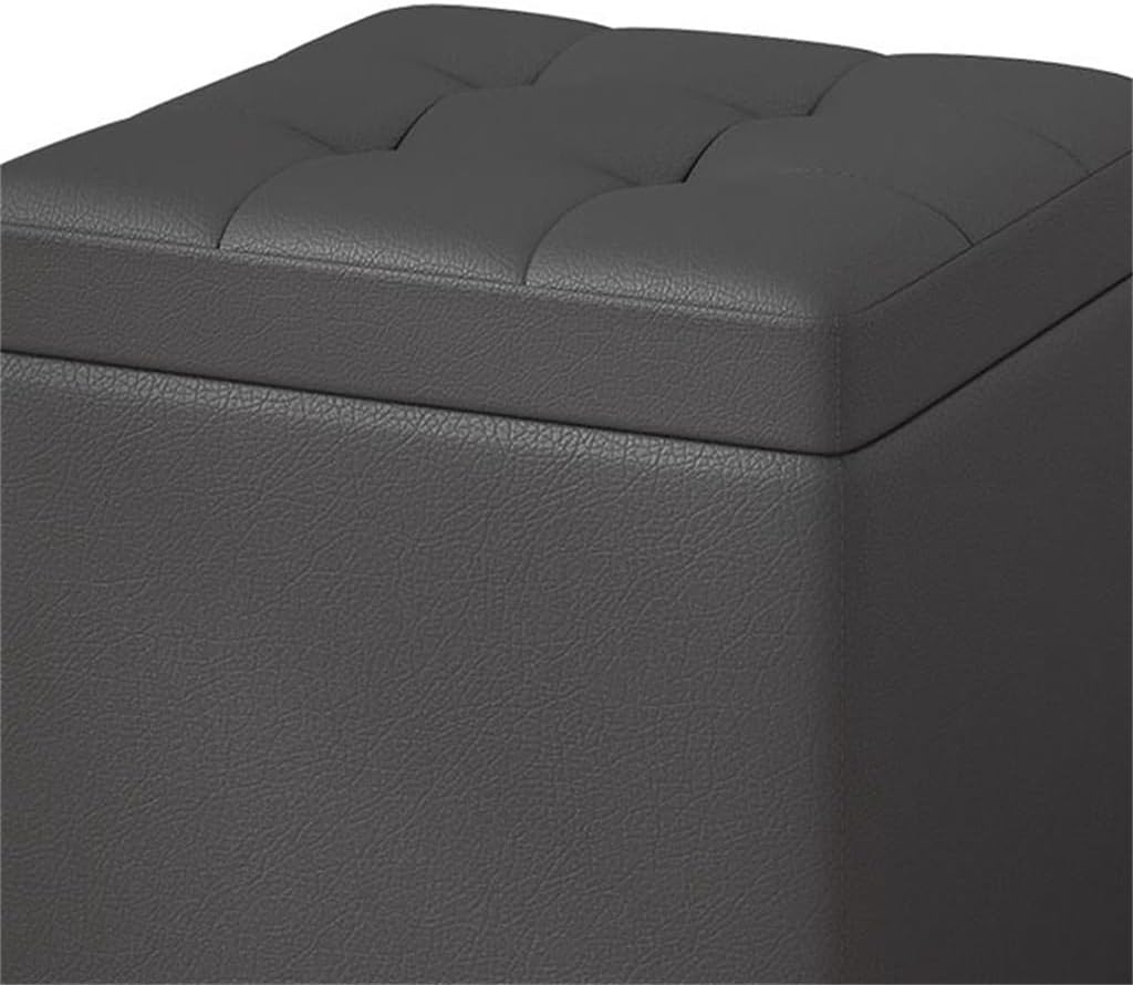 Storage Stool Leather Pier, Doorstep Shoe Changing Storage Stool(OneColor)