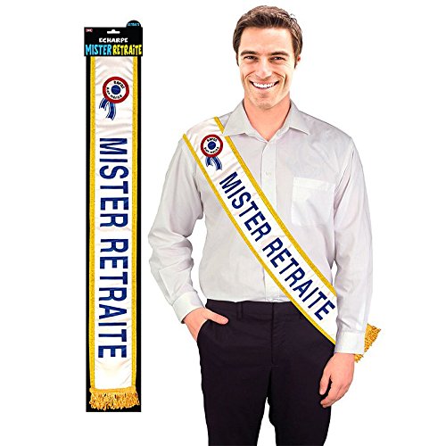 Surprisez-vous SV ÉCHARPE Mister Retraite Bleu – vue 2