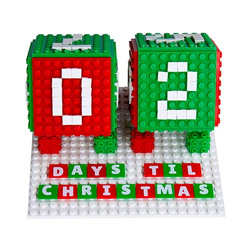 Strictly Briks 24 Day Countdown Advent Calendar Set | 8X8 Baseplates, Pixels & 3D Briks | Holiday Decorations Stem Toy Set | 100% Compatible With All Major Brick Brands #TOP14