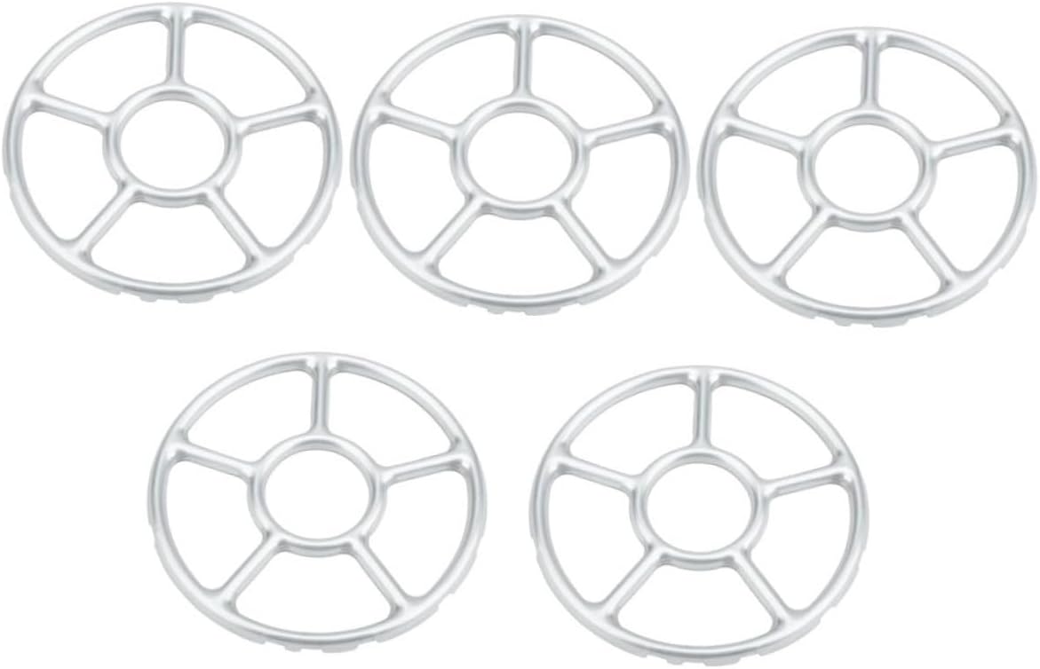 5pcs Sturdy Gas Stove Rack Wok Ring Stand Burner Grates Trivets Heat Diffuser for Kitchen