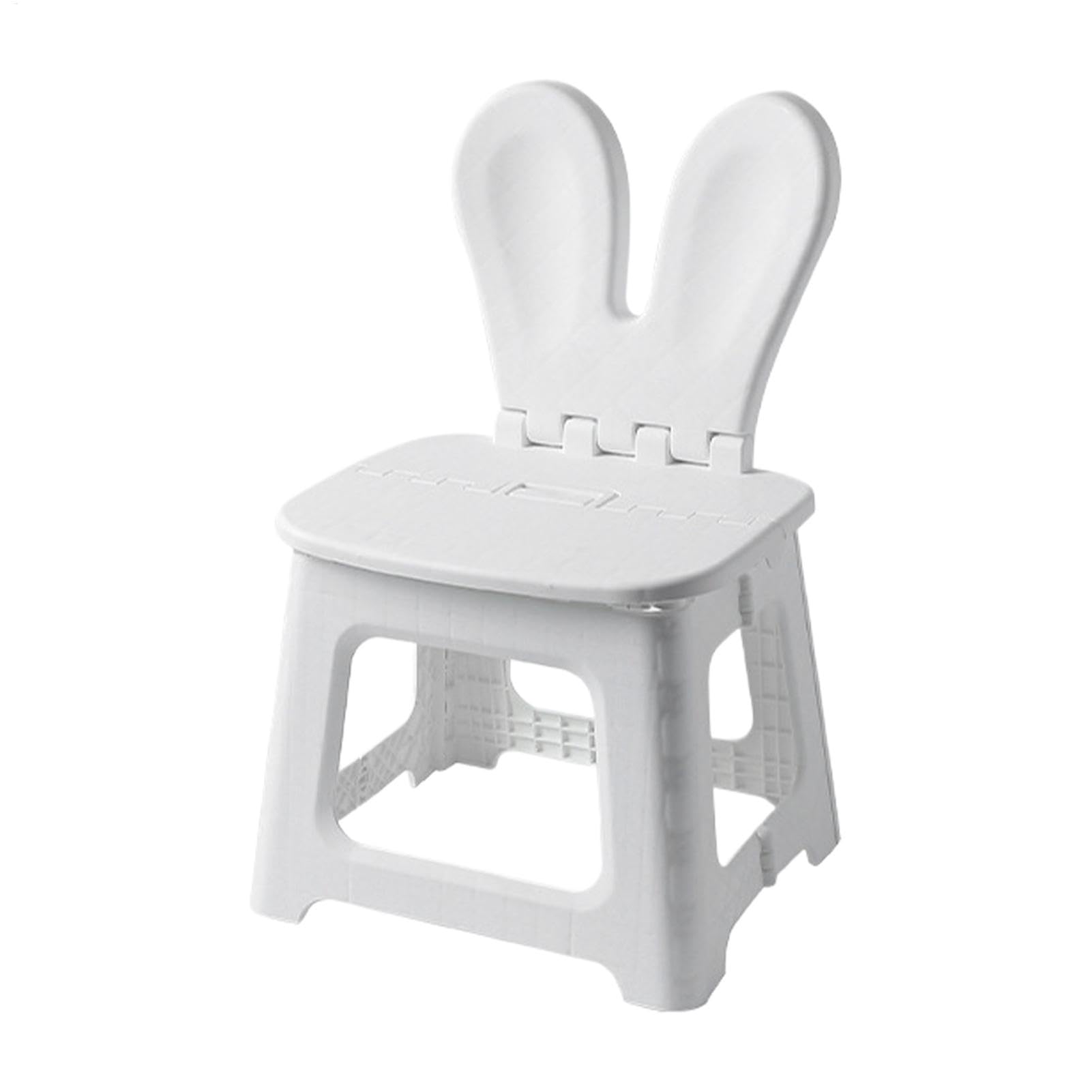 Sionhiuo Taburete para niños, sillas plegables de animales lindos con soporte trasero, asiento grueso, cambiador de zapatos para el hogar, baño, viajes, picnic