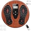 Medic Blood Circulation Stimulator Feet Legs EMS Foot Massager with Red Light Therapy 660 nm + 850 nm Electric Foot Massager with 4 TENS Electrode Pads to Improve Blood Circulation