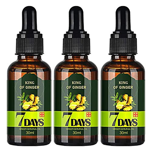 Biotin Hair Growth Serum, STCORPS7 Ginger Germinal Oil Ginger Essential Oil Stop Hair Loss, Thinning Treatment Hair Growth Oil for Women & Men 30ML (3 PCS)