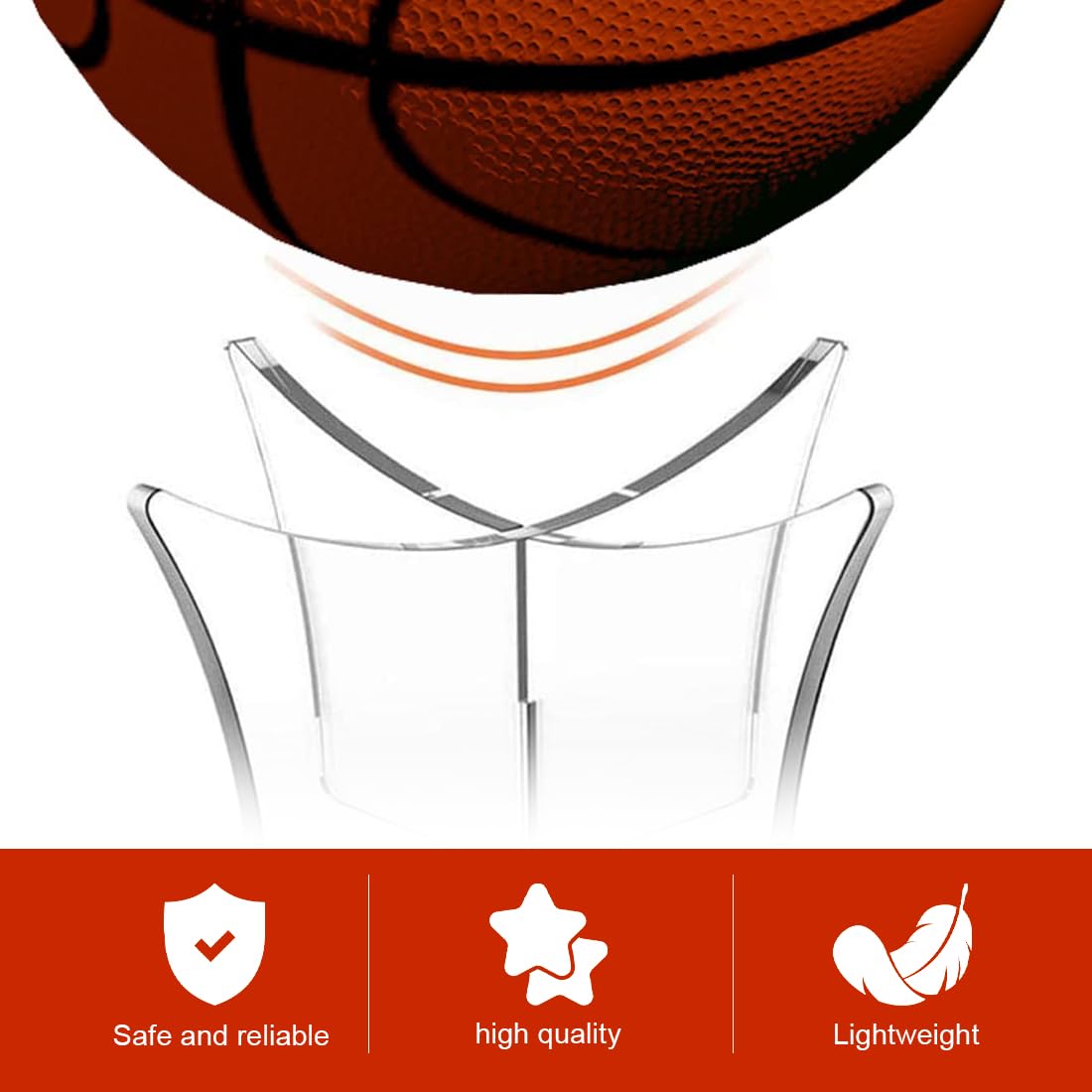Zunedhys 2 Pezzi Supporto per Palloncino Acrilico Stand Display Palla Sport Stand di Stoccaggio per Calcio Basket-Ball -Ball e Pallone da Calcio