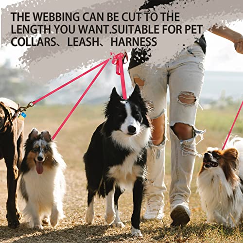 Image of Polyester Webbing Strap 16+Colors - 1 inch&1.5 inch&1.9 inch - 16.5 25 33 55 Yards Heavy Duty Webbing Roll, Flat Webbing Strap for Indoor&Outdoor Gear, Climbing, DIY Crafting, Repairing