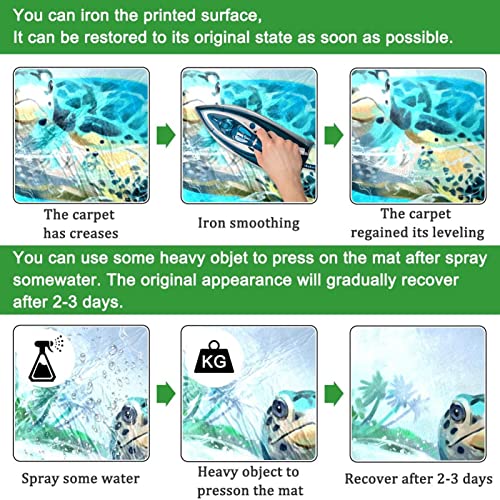 Sea Turtle Swimming Summer Bathroom Rug Bath Mat Bathroom Decor Mats With Non Slip Backing Non-Slip Floor Mats Soft Doormat Absorbent Throw Bath Rugs Runner Carpet 16"X24" #TOP6