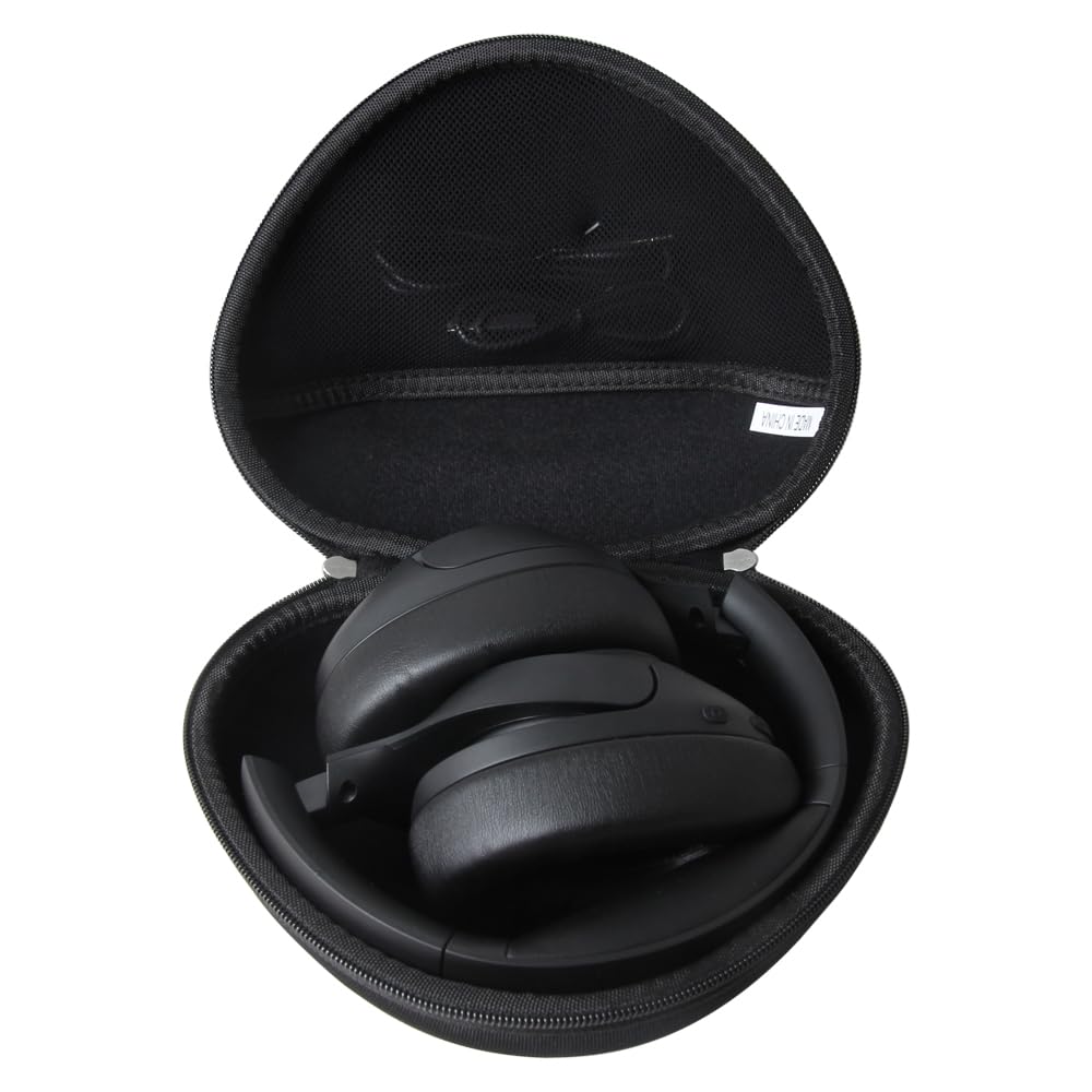 Adada Hard Travel Case for TOZO HT2 Hybrid Active Noise Cancelling Headphones (Black)