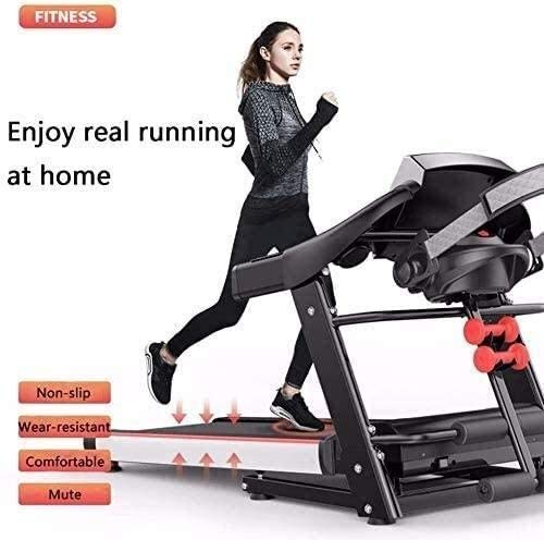 Image of Running chines eadmill,Professional ectric eadmill ldable,580 30mm g rface,Pulse lt,Loudspeaker,Up 0kg3HP tor r me m rkout tness ulti