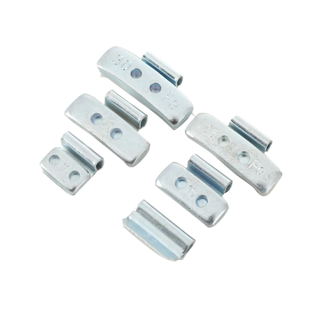 225x Schlaggewichte STAHLFELGEN Sortiment 5-30g Auswuchtgewichte Wuchtgewichte Sortiment 225 Stück (je 50 von 5g, 10g, 15g, sowie je 25 von 20g, 25g und 30g)