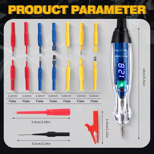 AWBLIN 101PCS Automotive Test Light Probe Kit 3-72V DC - image 5