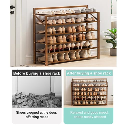 Étagère à chaussures pliable pour placard et entrée optimisée
