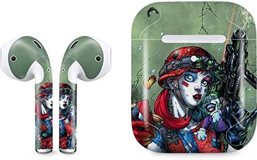 Skinit Decal Audio Skin Compatible with Apple AirPods 2 - Officially Licensed DC Comics Harley Quinn Blowing Kisses Design